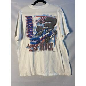 Competitors View Dale Earnhardt JR NASCAR Racing White Graphic Shirt Men's XL